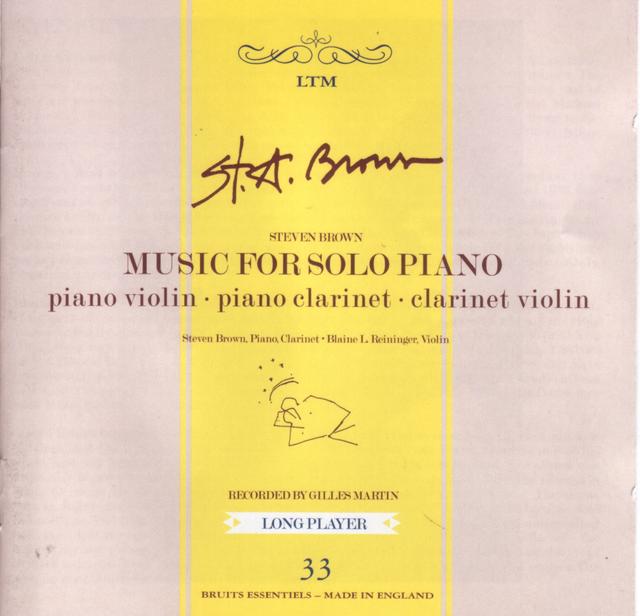 Album cover art for Music for Solo Piano