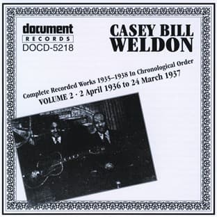 Album cover art for Casey Bill Weldon Vol. 2 1936-1937