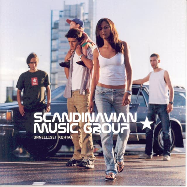 Album cover art for Onnelliset Kohtaa
