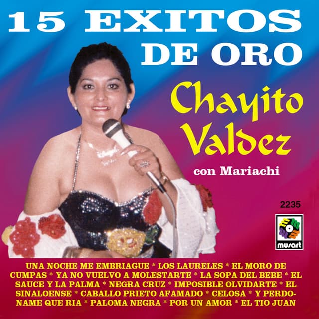 Album cover art for 15 Exitos Vol. 2 - Chayito Valdez Con Mariachi