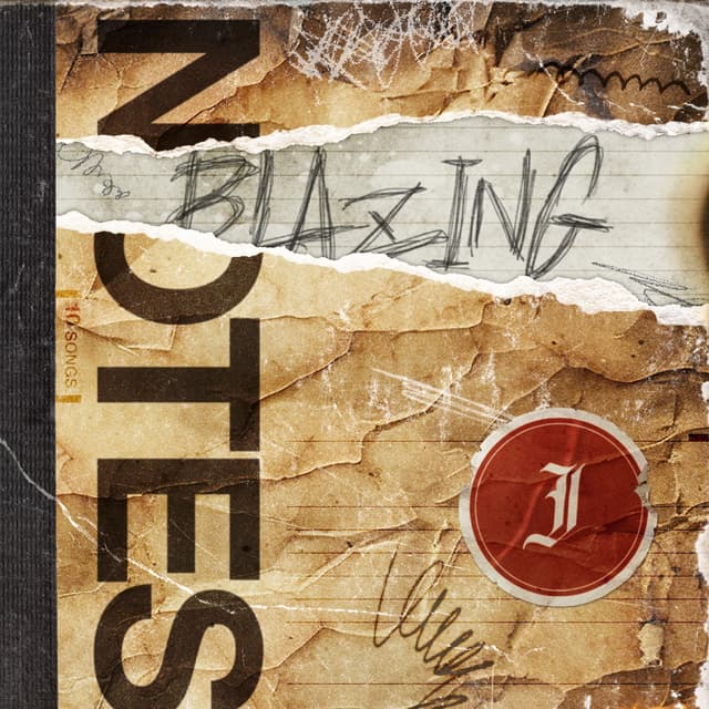 Album cover art for BLAZING NOTES