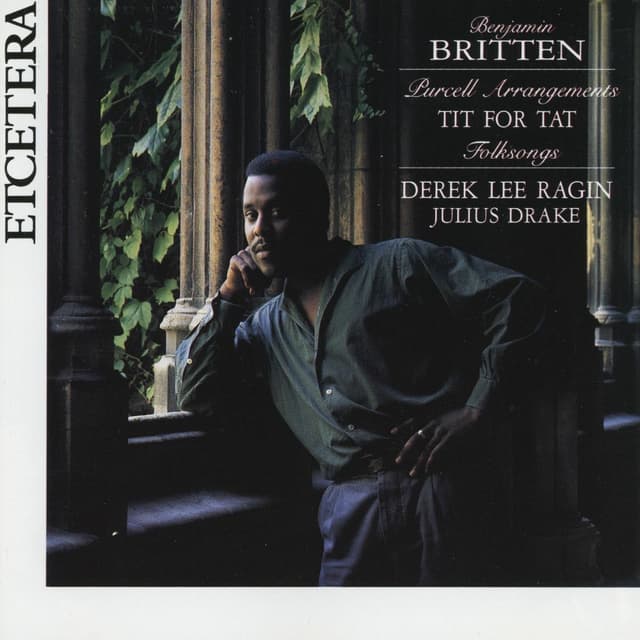 Album cover art for Benjamin Britten, Purcell Arrangements, Tit For Tat, Folksongs, Recorded Live