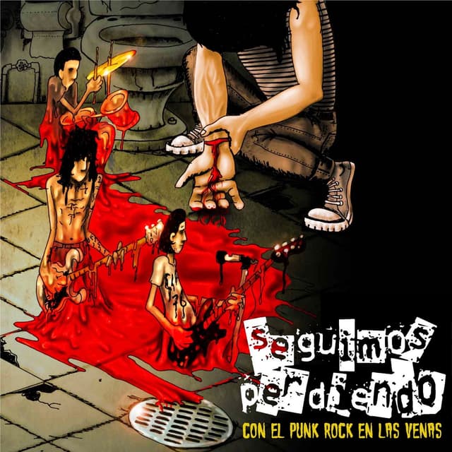 Album cover art for Con el punk rock en las venas