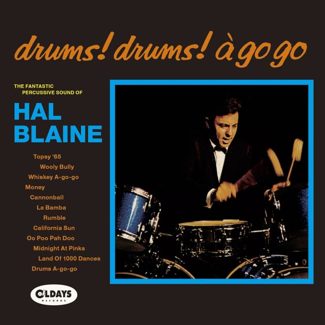 Album cover art for Drums Drums A Go Go