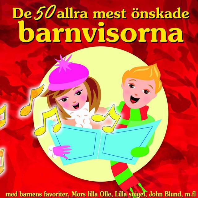 Album cover art for De 50 Allra Mest önskade Barnvisorna