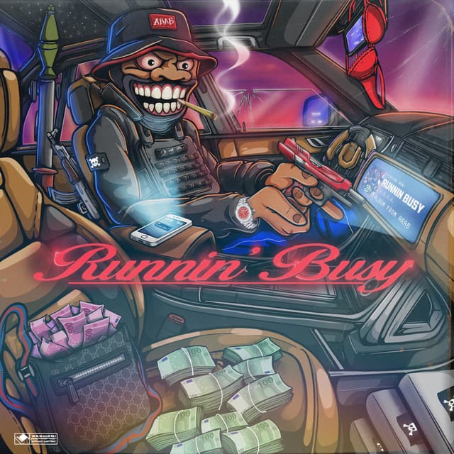 Album cover art for Runnin' Busy