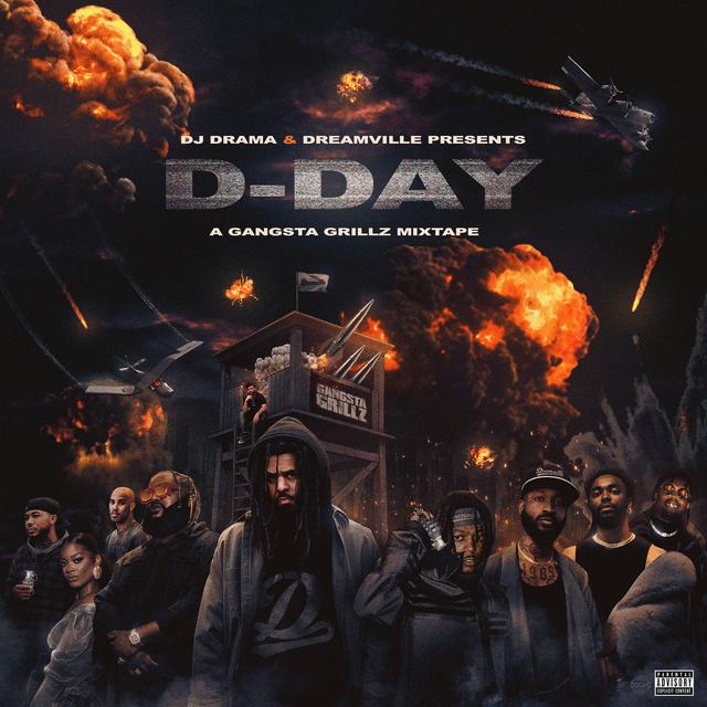 Album cover art for D-Day: A Gangsta Grillz Mixtape