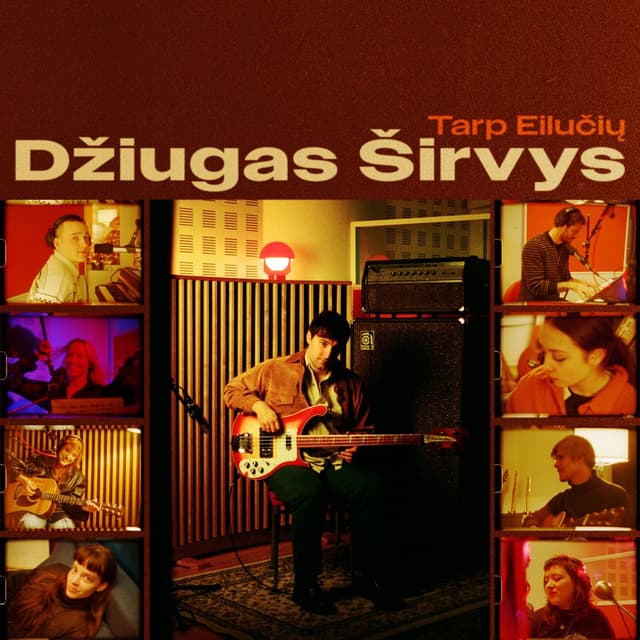 Album cover art for Tarp eilučių