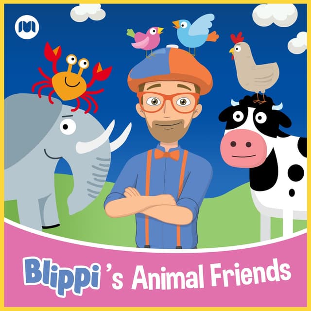 Album cover art for Blippi's Animal Friends