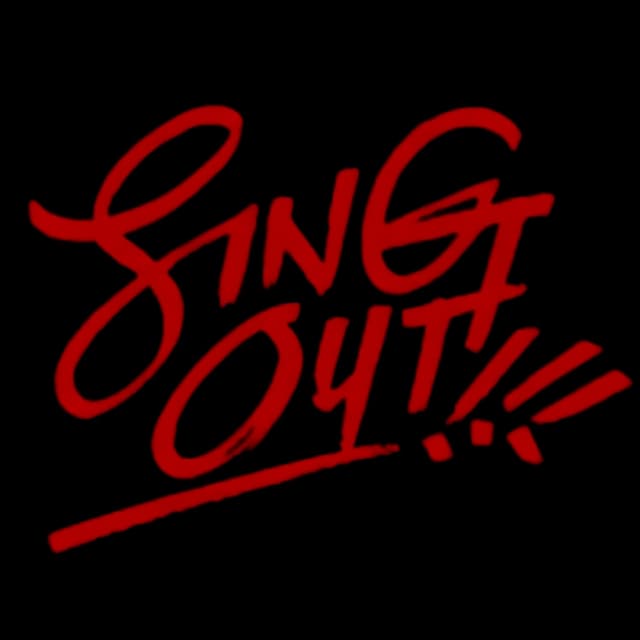 Album cover art for SING OUT!!!