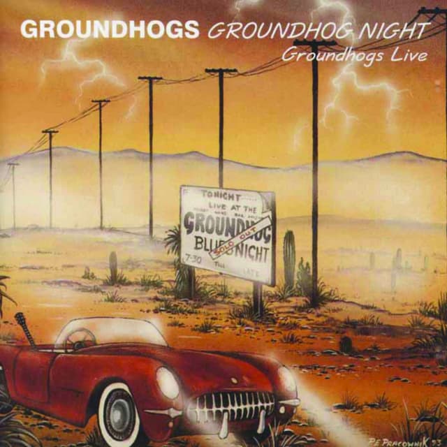 Album cover art for Groundhog Night: Groundhogs Live