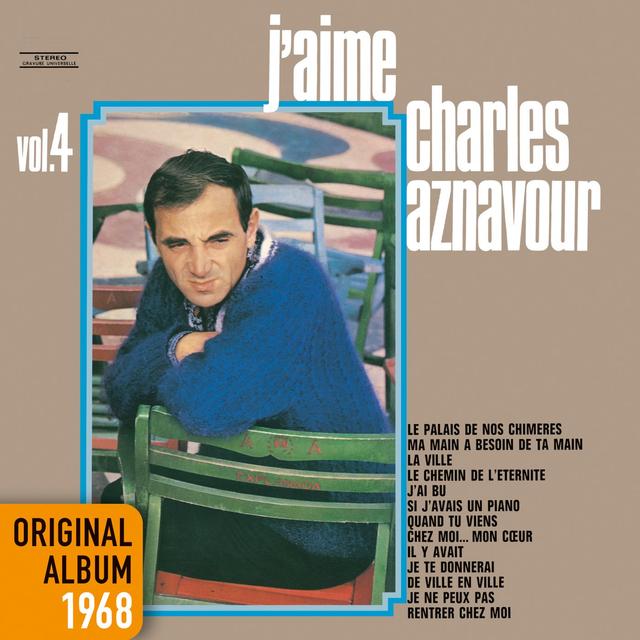 Album cover art for J'aime Charles Aznavour