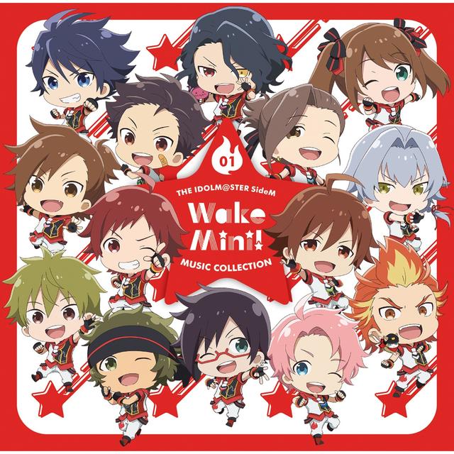 Album cover art for THE IDOLM@STER SideM WakeMini! MUSIC COLLECTION 01