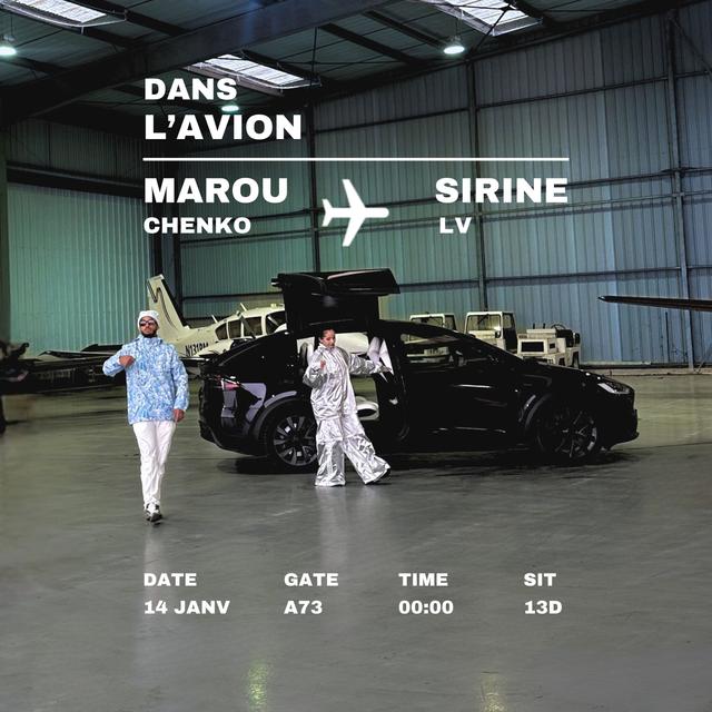 Album cover art for Dans l'avion