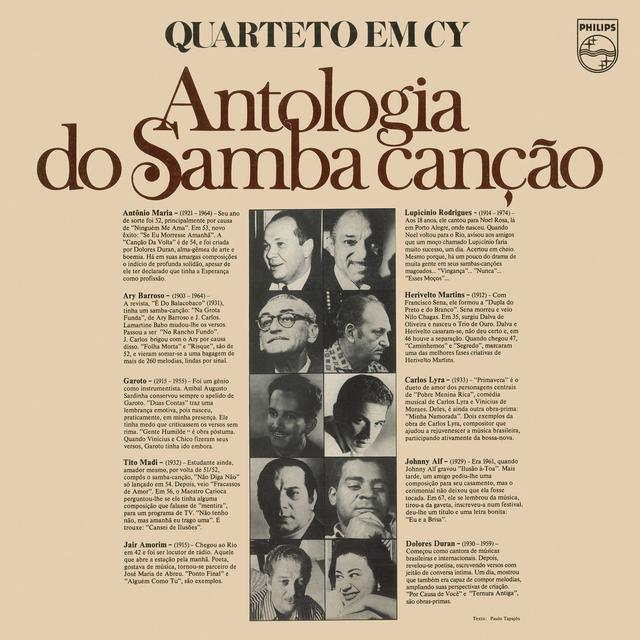 Album cover art for Antologia do Samba Canção