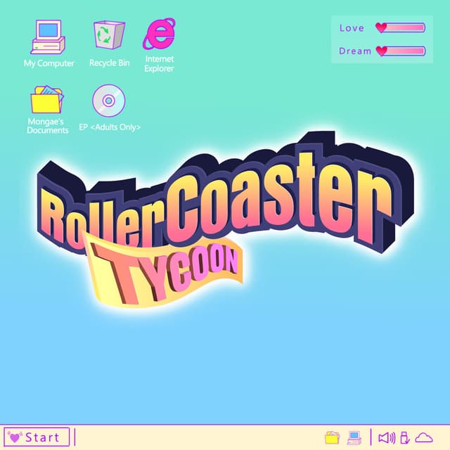 Album cover art for Roller Coaster Tycoon