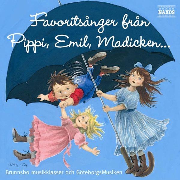 Album cover art for Favoritsånger från Pippi, Emil, Madicken ...