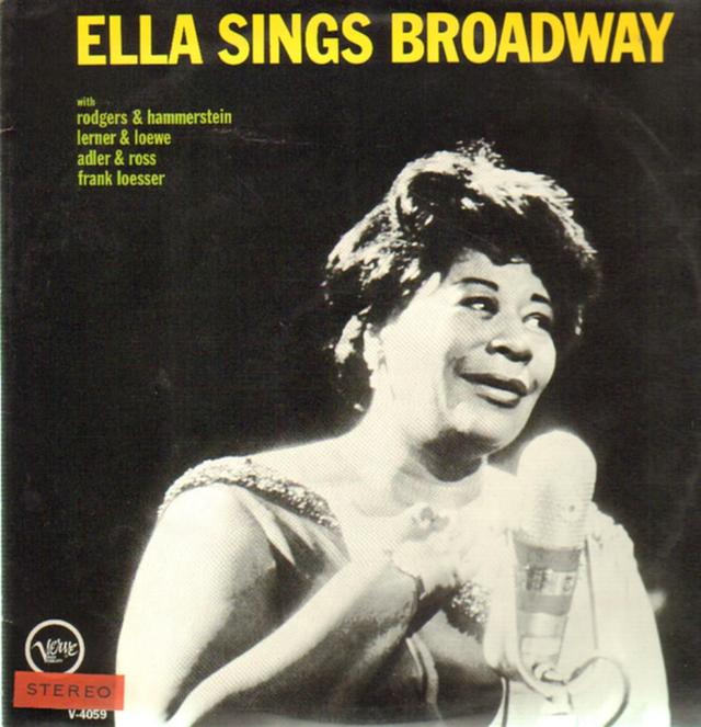 Album cover art for Ella Sings Broadway