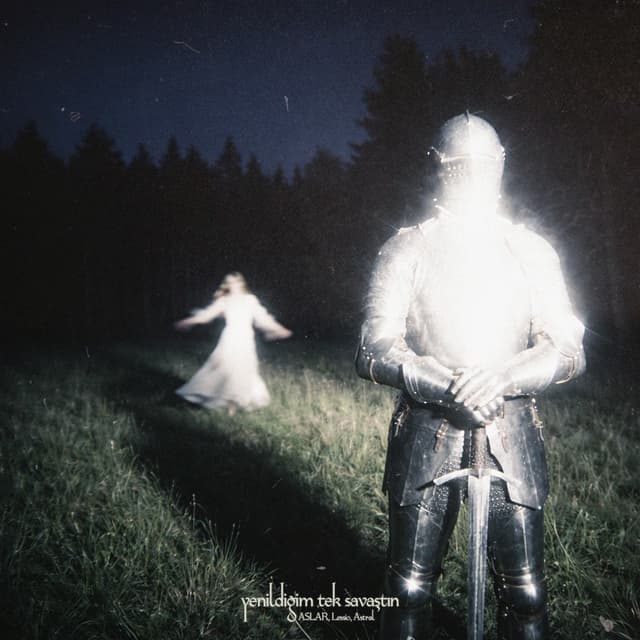 Album cover art for yenildiğim tek savaştın
