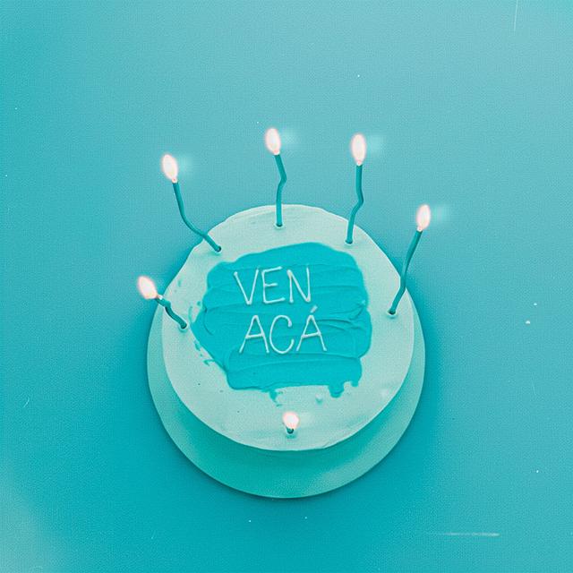 Album cover art for VEN ACÁ