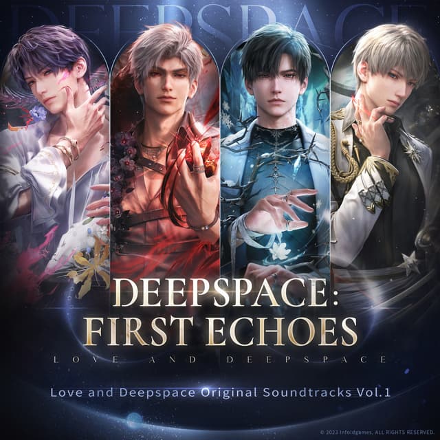 Album cover art for Deepspace: First Echoes (Love and Deepspace Original Game Soundtracks Vol. 1)