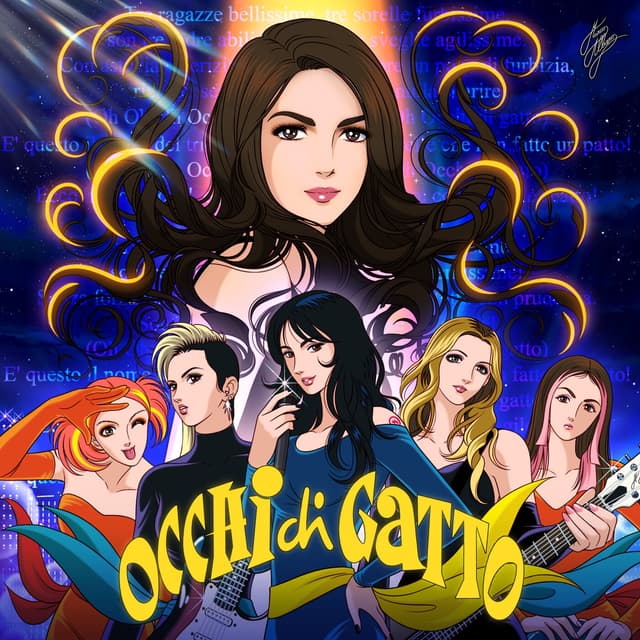 Album cover art for Occhi di gatto