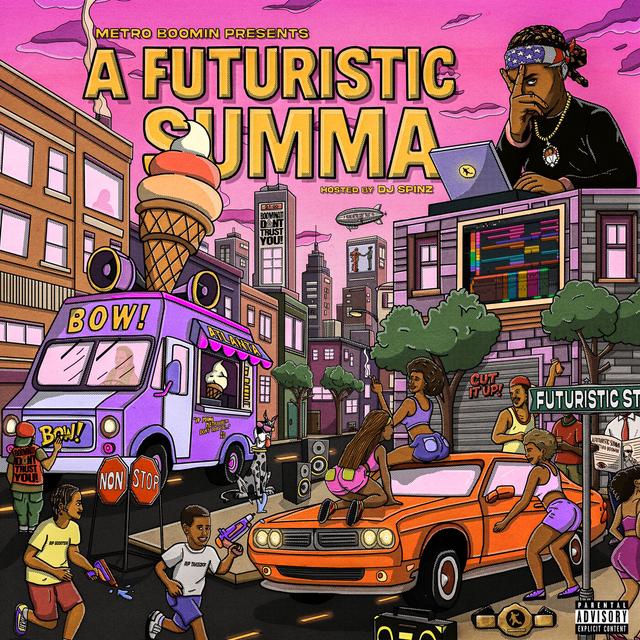 Album cover art for Metro Boomin Presents: A Futuristic Summa (Hosted by DJ Spinz)