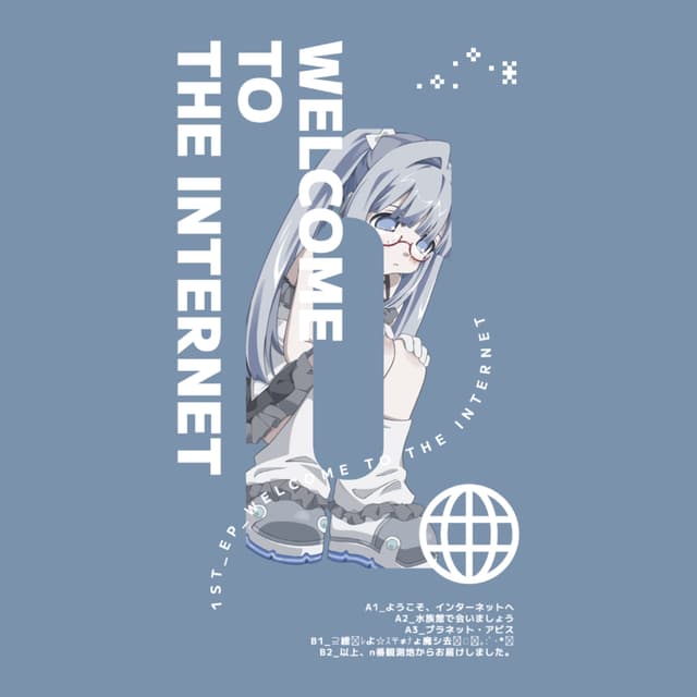 Album cover art for WELCOME TO THE INTERNET