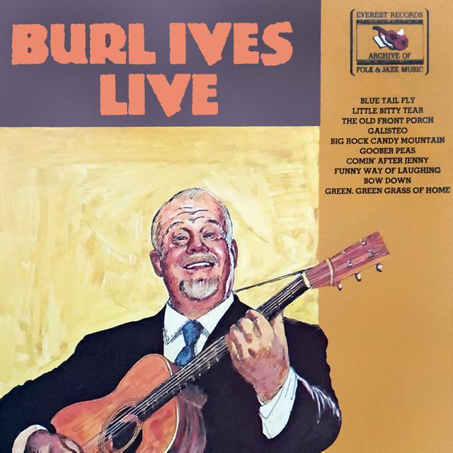 Album cover art for Burl Ives Live