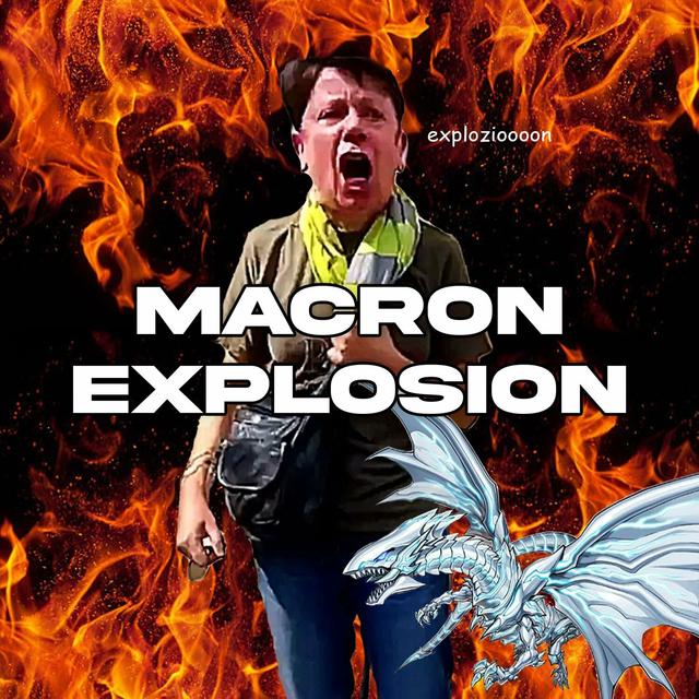 Album cover art for Macron Explosion