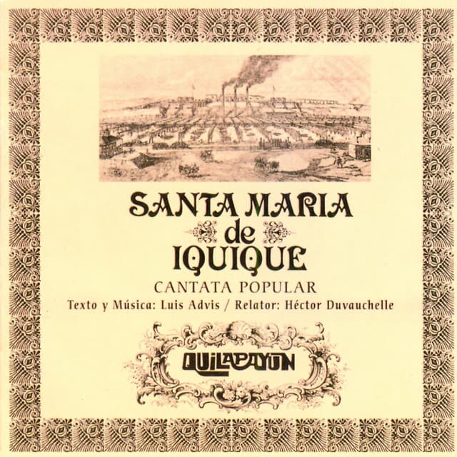 Album cover art for Santa Maria de Iquique. Cantata Popular