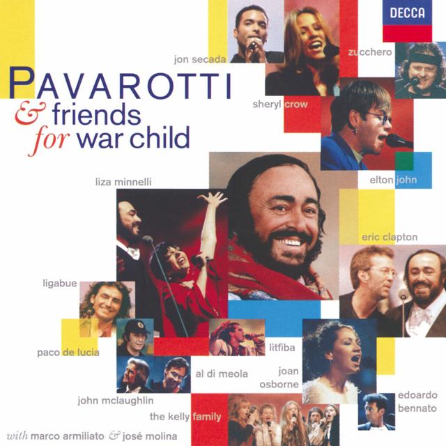 Album cover art for Pavarotti & Friends for War Child
