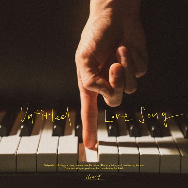 Album cover art for Untitled Love Song
