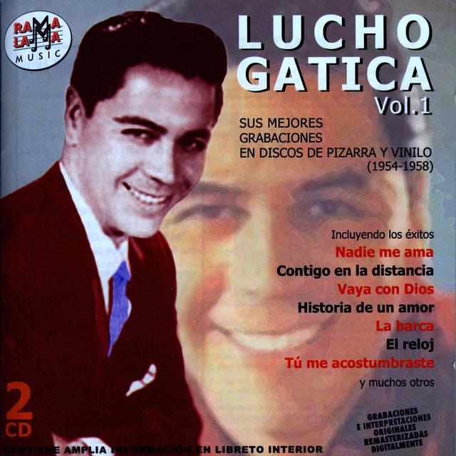 Album cover art for Lucho Gatica. Sus Mejores Grabaciones En Discos De Pizarra Y Vinilo (1954-1958)