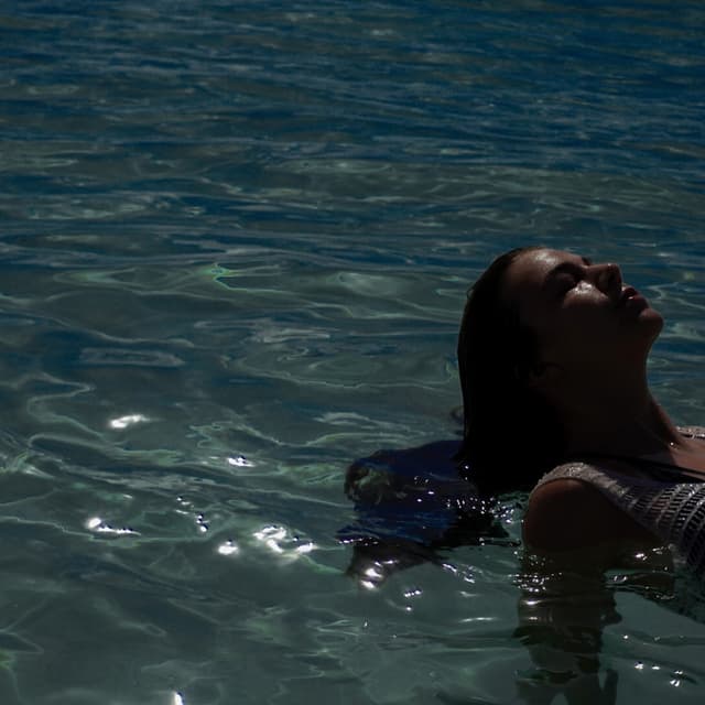 Album cover art for swimming