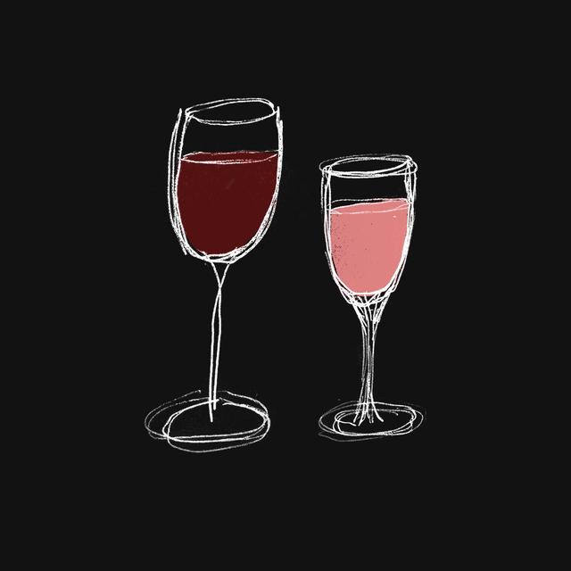 Album cover art for Rödvin & Rosé