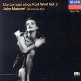 Album cover art for Ute Lemper sings Kurt Weill, volume 2