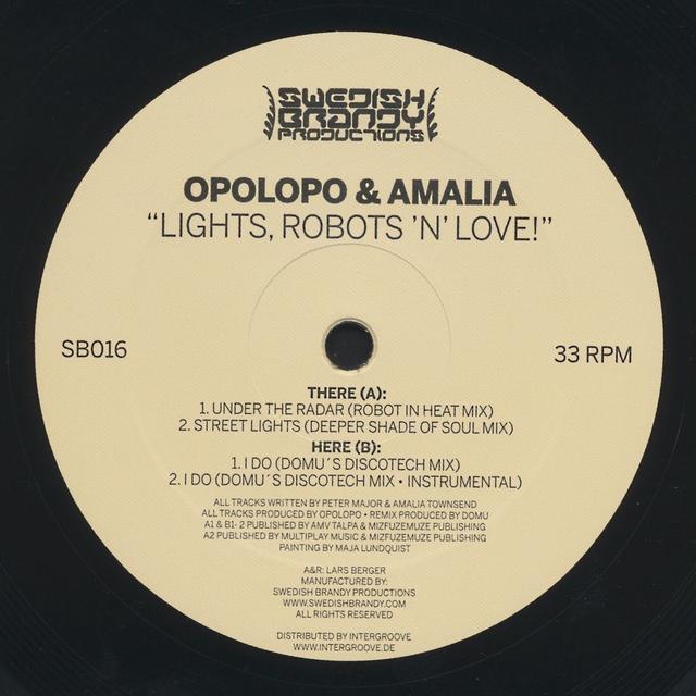 Album cover art for Lights, Robots 'N' Love