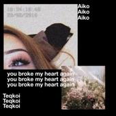 Lyric cover art as blurred background