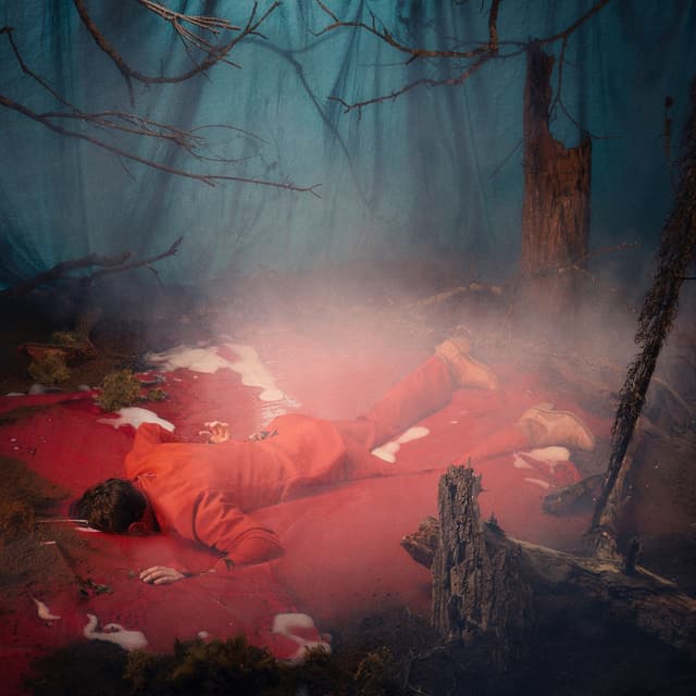 Album cover art for Listen to the Blood