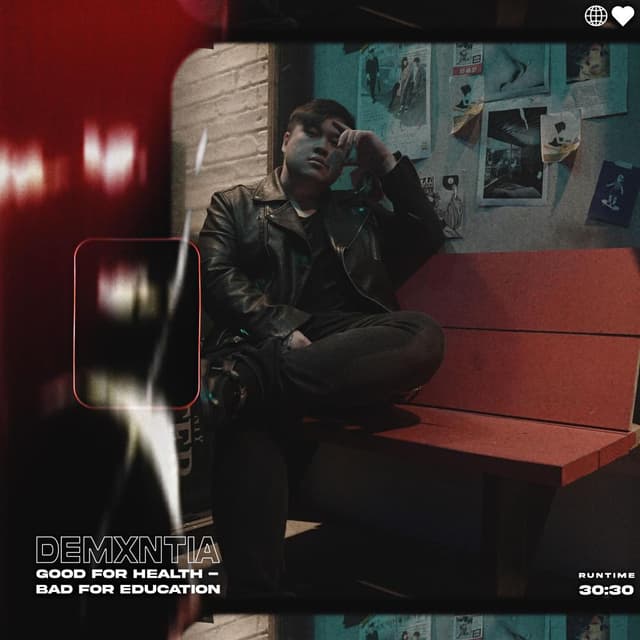 Album cover art for good for health, bad for education