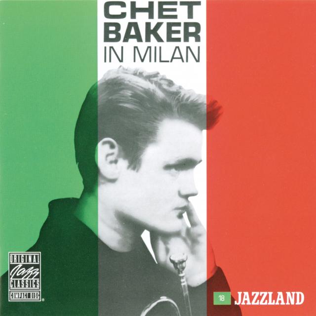 Album cover art for Chet Baker in Milan