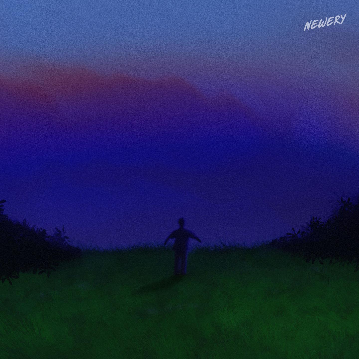 Lyric cover art as blurred background