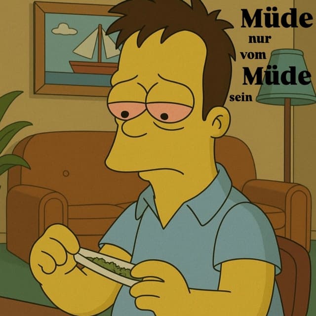 Album cover art for Müde nur vom Müde sein