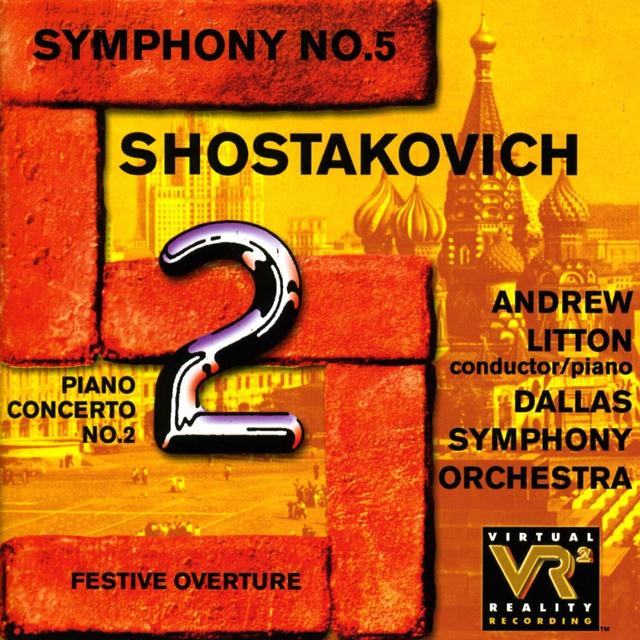 Album cover art for Symphony No. 5 · Piano Concerto No. 2