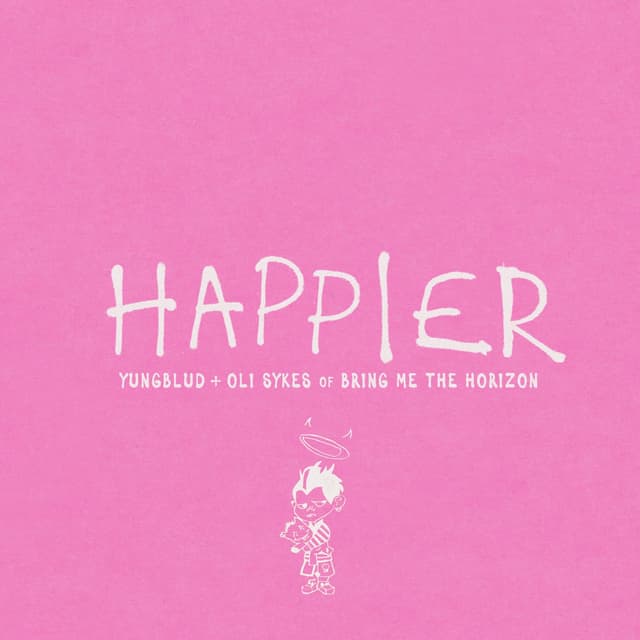 Album cover art for Happier