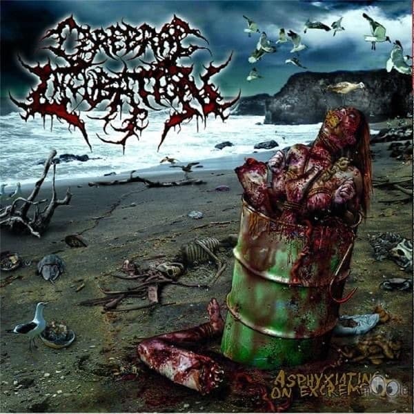 Album cover art for Asphyxiating on Excrement