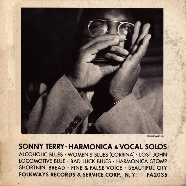 Album cover art for Sonny Terry - Harmonica And Vocal Solos