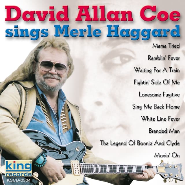 Album cover art for David Allan Coe Sings Merle Haggard