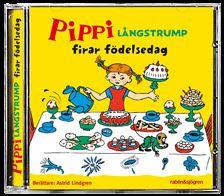 Album cover art for Pippi Långstrump firar födelsedag
